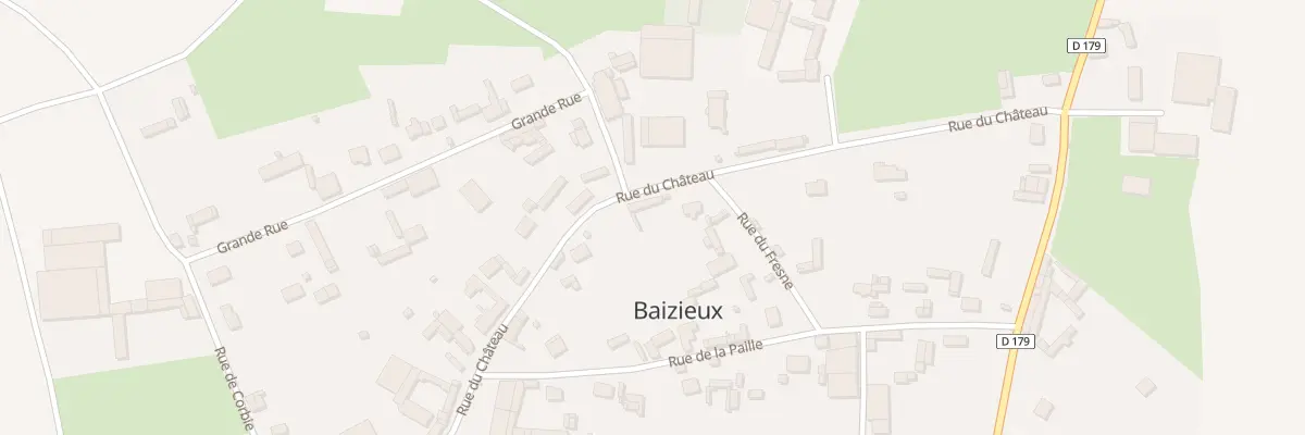 Plan du 10 Rue du Château à Baizieux