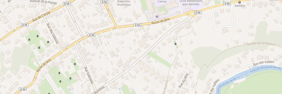 Plan du 75 Rue de Mandres à Brunoy