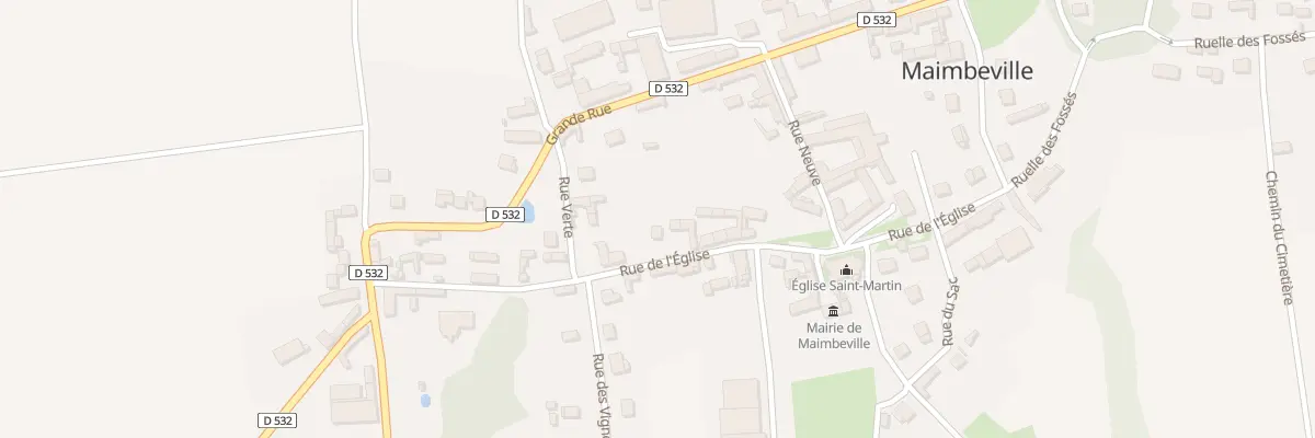 Plan du 13 Rue de l’Eglise à Maimbeville