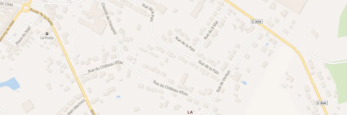 Plan du 17 Rue de la Paix à Lorris