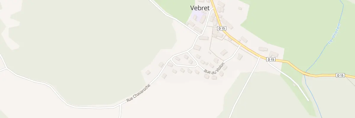 Plan du 1 Rue des Bournioux à Vebret