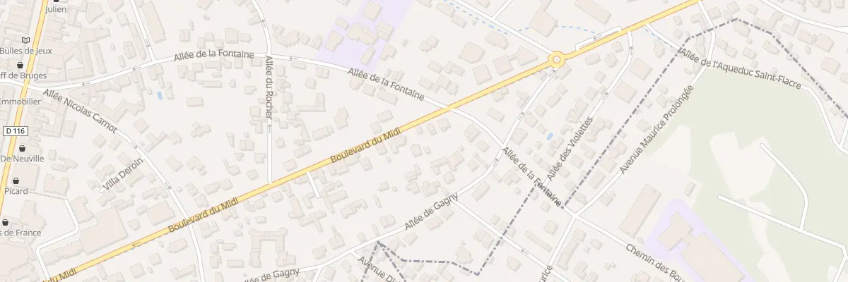 Plan du 48 Bd du Midi au Raincy