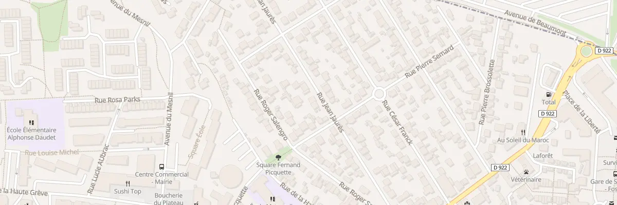 Plan du 23 Rue Jean Jaures à Fosses