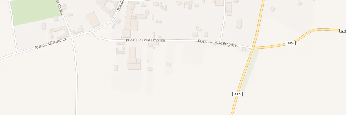 Plan du 12 Rue de Folle Emprise à Baizieux