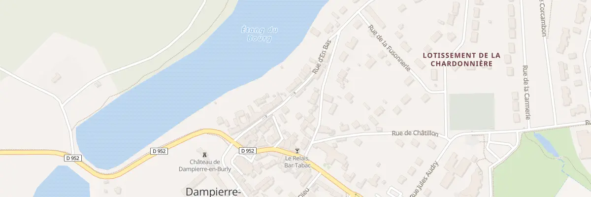 Plan du 14 Rue d’En Bas à Dampierre-en-Burly