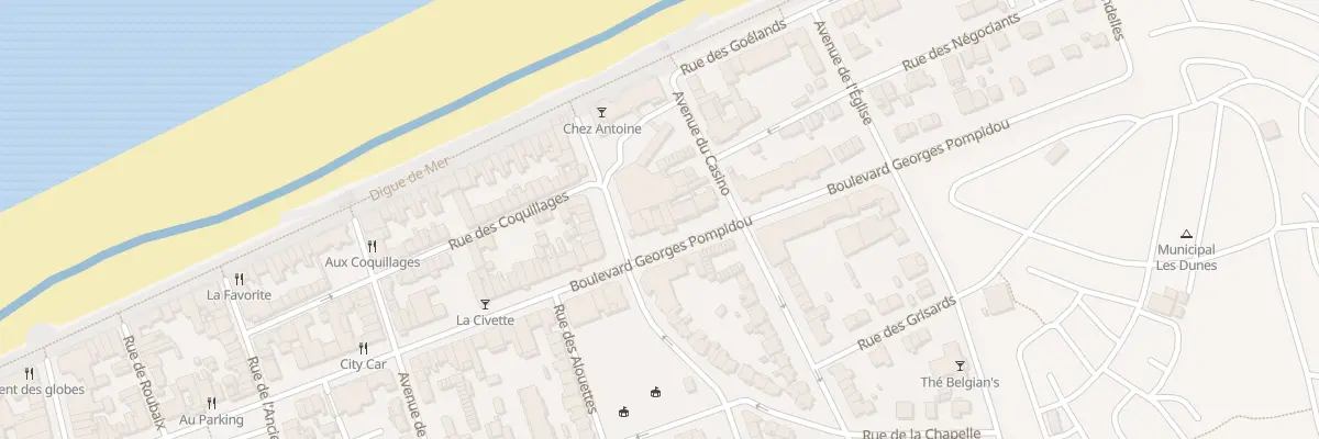 Plan du 873 Bd Georges Pompidou à Bray-Dunes