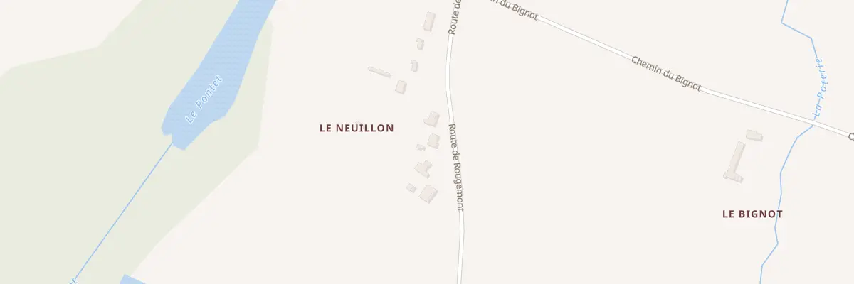 Plan du 55 Le Neuillon à Noyers