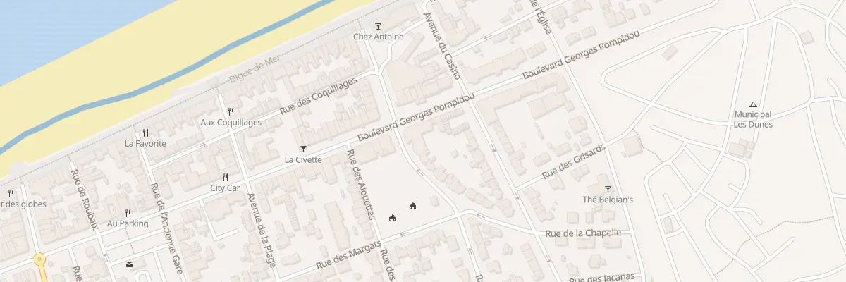 Plan du 858 Bd Georges Pompidou à Bray-Dunes