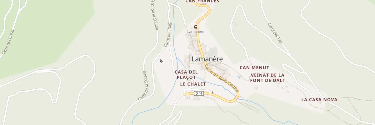 Plan du 4 Cae de Baix à Lamanère