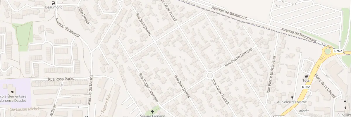Plan du 44 Rue Jean Jaures à Fosses