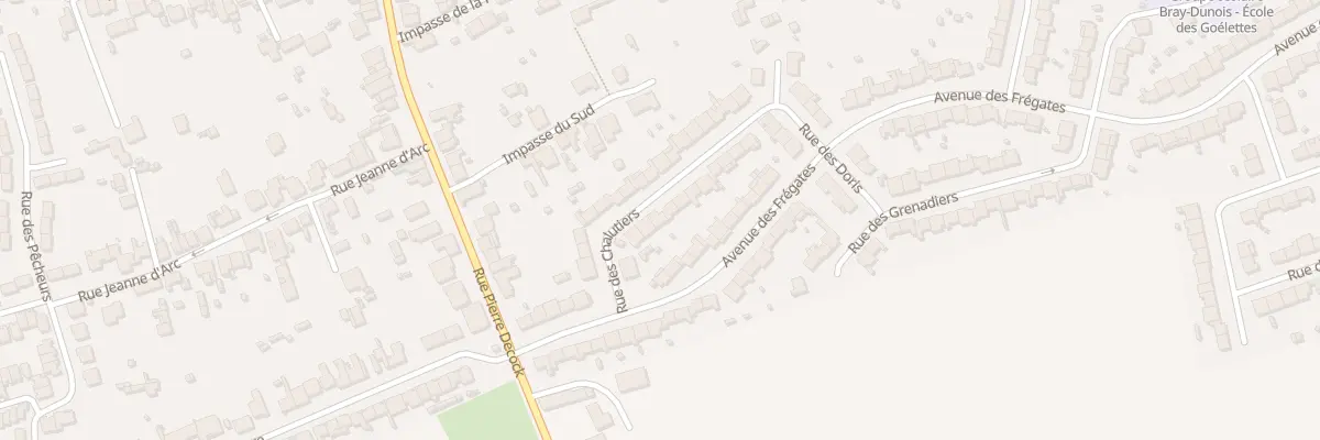 Plan du 8 Rue des Chalutiers à Bray-Dunes