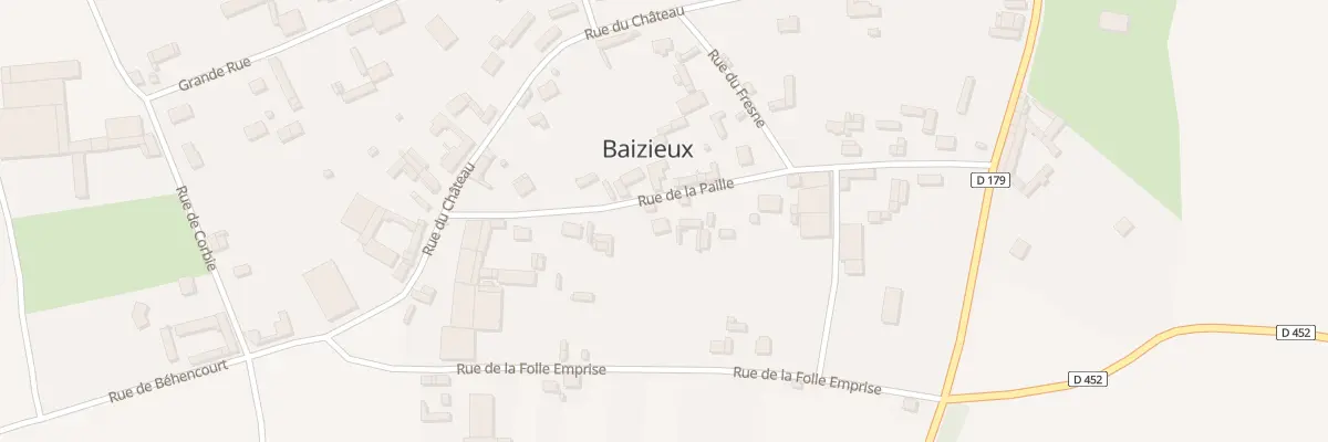 Plan du 13 Rue de la Paille à Baizieux