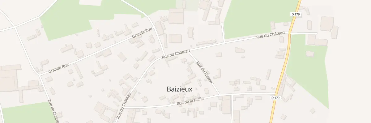 Plan du 12 Rue du Château à Baizieux