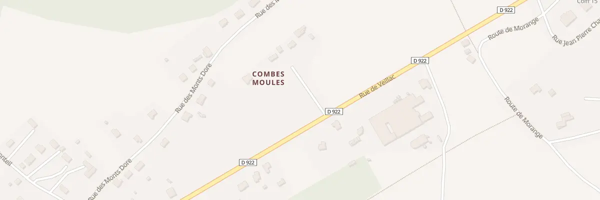 Plan du 6360 Rue de Veillac à Lanobre
