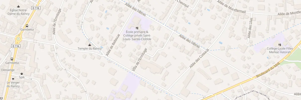 Plan du 6B Vla de l’Ermitage au Raincy