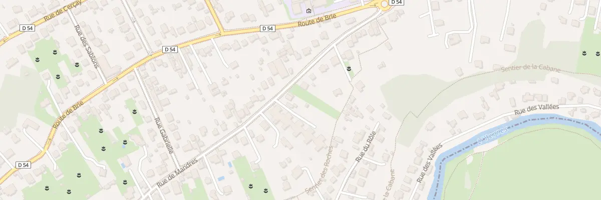Plan du 74 Rue de Mandres à Brunoy
