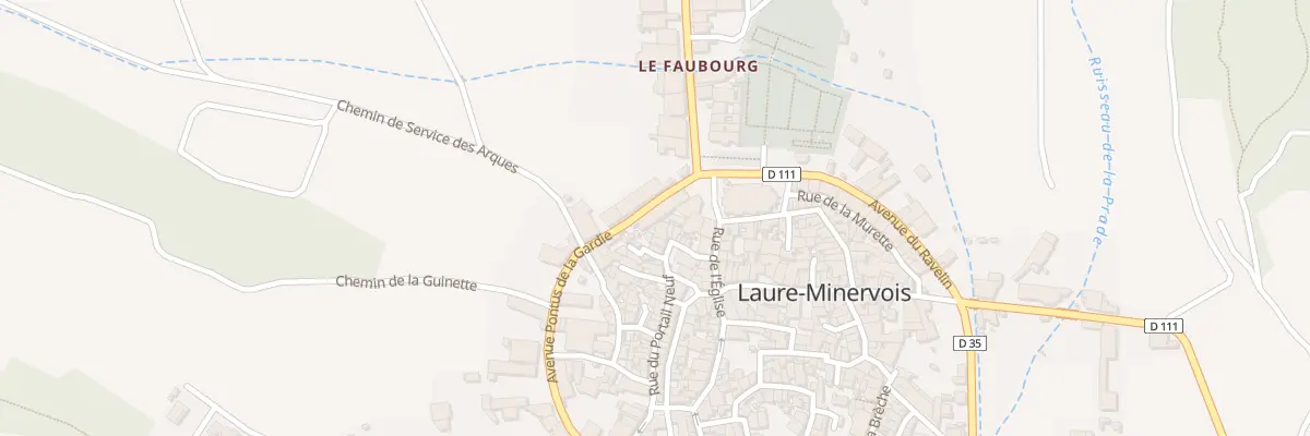 Plan du 75 Le Village à Laure-Minervois