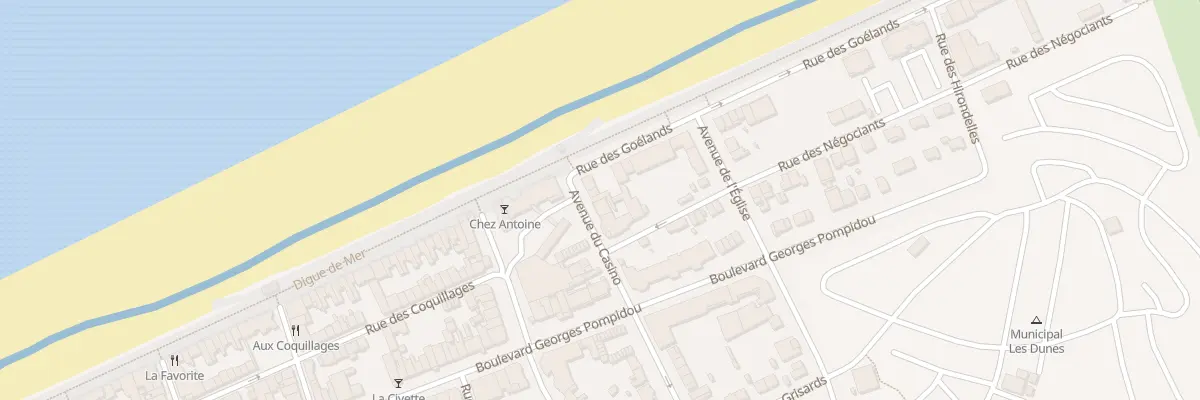 Plan du 408 Av du Casino à Bray-Dunes