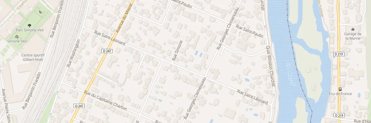 Plan du 21B Rue Saint-Léonard à Saint-Maur-des-Fossés