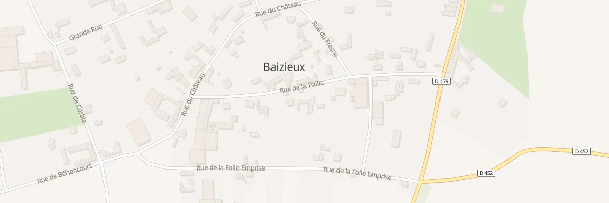 Plan du 11 Rue de la Paille à Baizieux