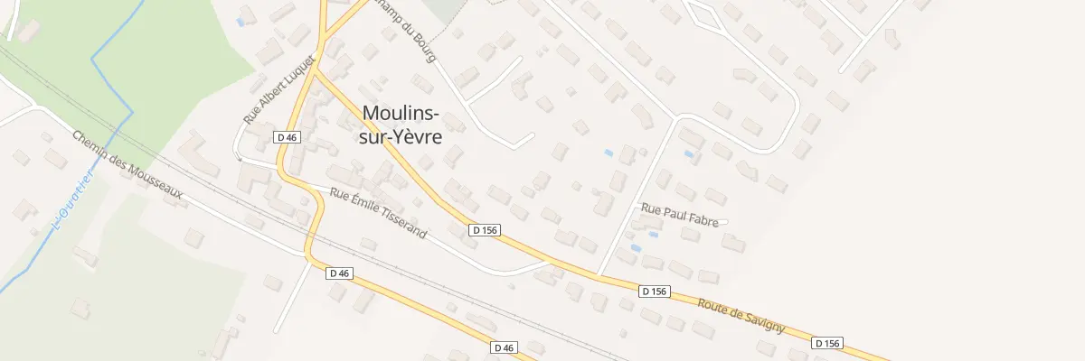 Plan du 9497 Champs du Bourg à Moulins-sur-Yèvre