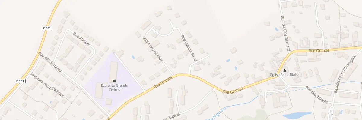 Plan du 874 Rue Grande à Saint-Fargeau-Ponthierry