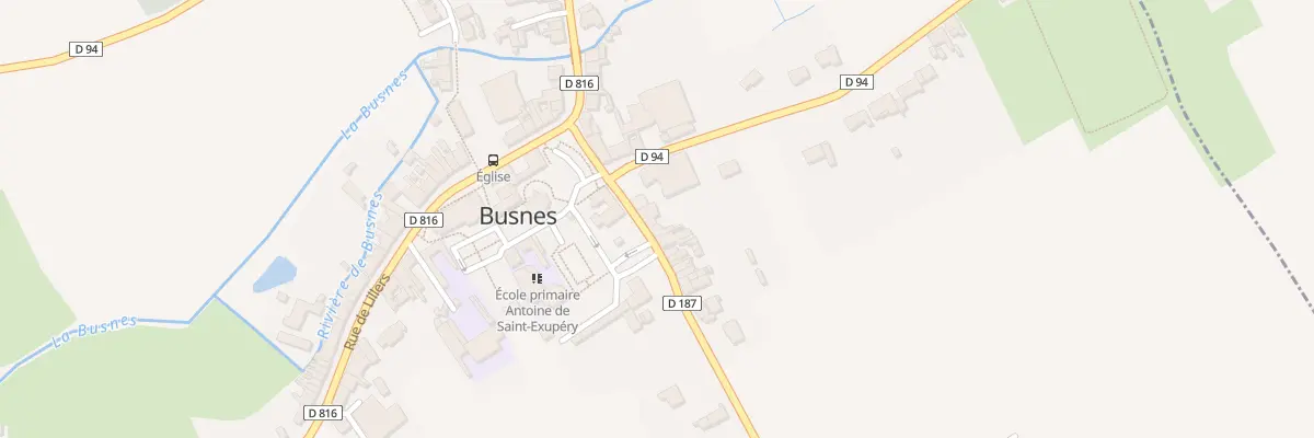 Plan du 33 Rue du Château à Busnes