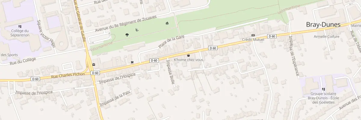 Plan du 58 Rue Roger Salengro à Bray-Dunes