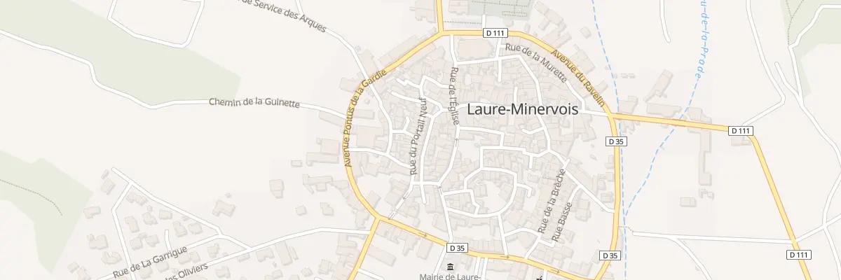 Plan du 44 Gr Grand Rue à Laure-Minervois