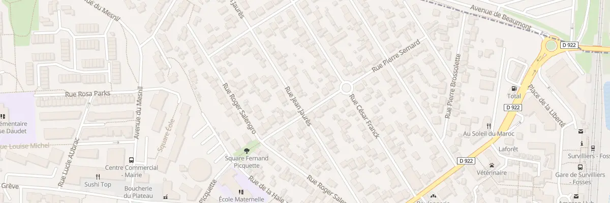 Plan du 34 Rue Jean Jaures à Fosses