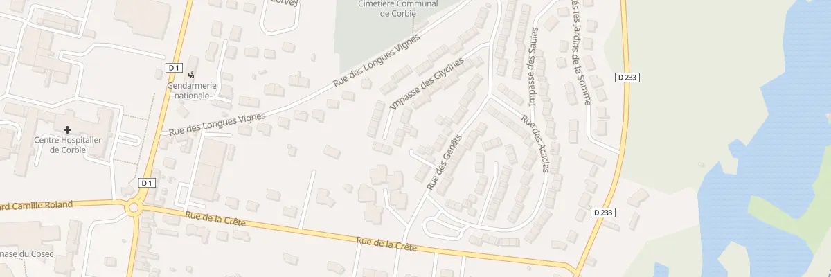 Plan du 7 Rue des Genêts à Corbie