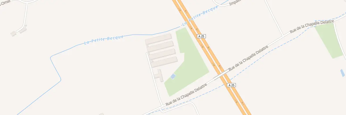 Plan du 898 Rue de la Chapelle Delattre à Herzeele