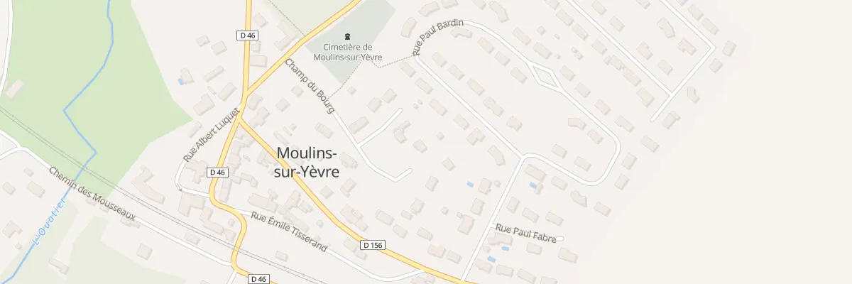 Plan du 5 Champs du Bourg à Moulins-sur-Yèvre