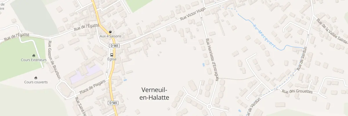 Plan du 16 Rue Victor Hugo à Verneuil-en-Halatte