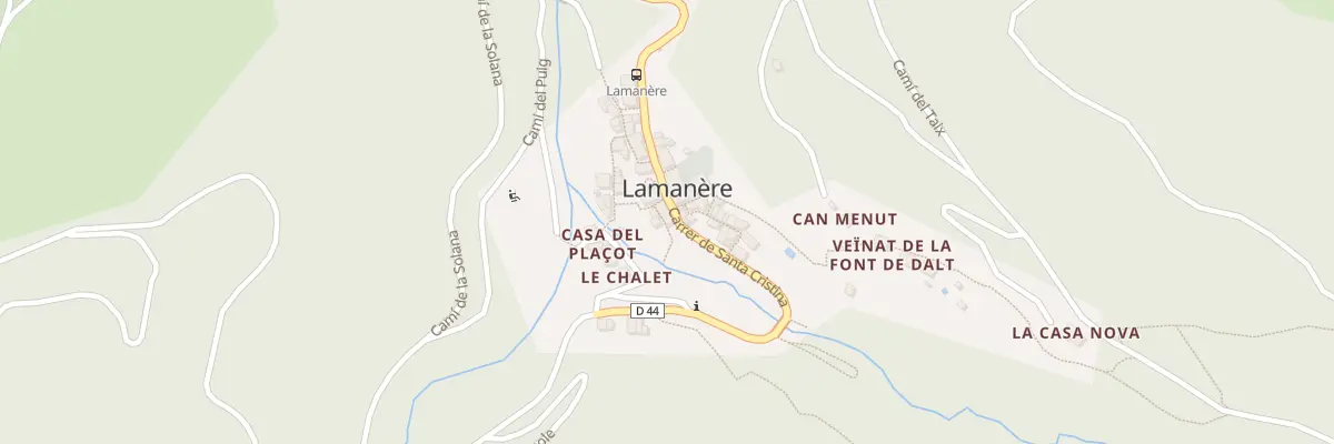 Plan du 3 Carrer de Santa Cristina à Lamanère