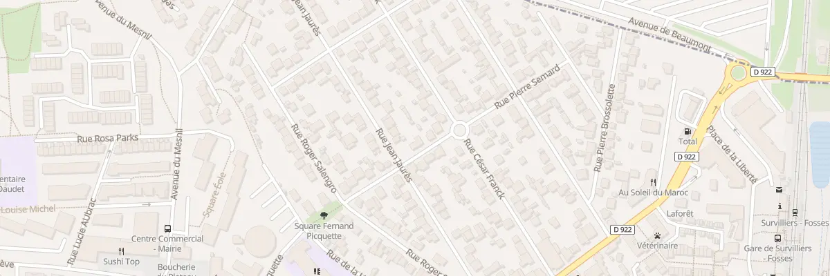 Plan du 30 Rue Pierre Semard à Fosses