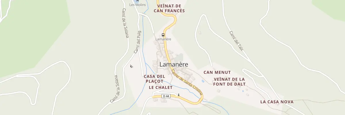 Plan du 2 Rue Carrer Del Punt Mes Al Sud à Lamanère