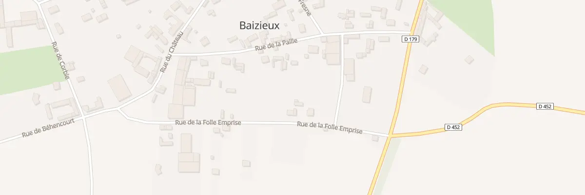 Plan du 5 Rue de Folle Emprise à Baizieux
