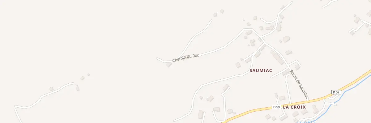 Plan du 3 Che du Roc à Laroquevieille
