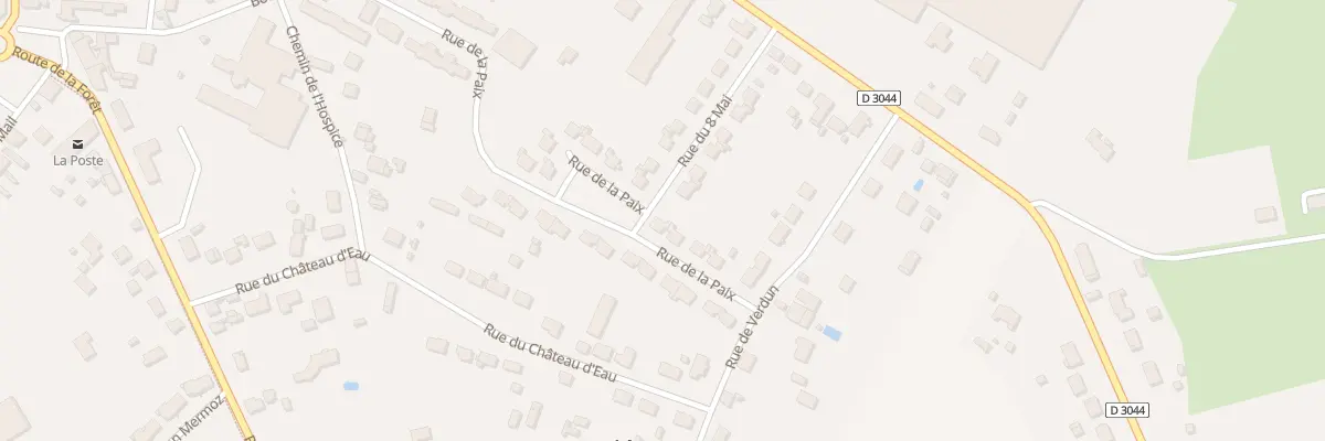 Plan du 8 Rue de la Paix à Lorris