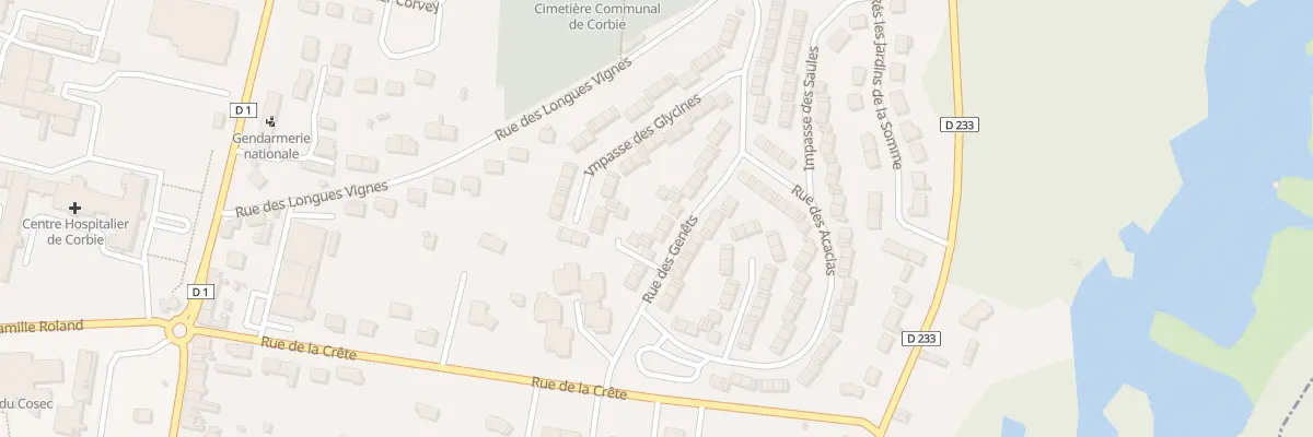 Plan du 13 Rue des Genêts à Corbie