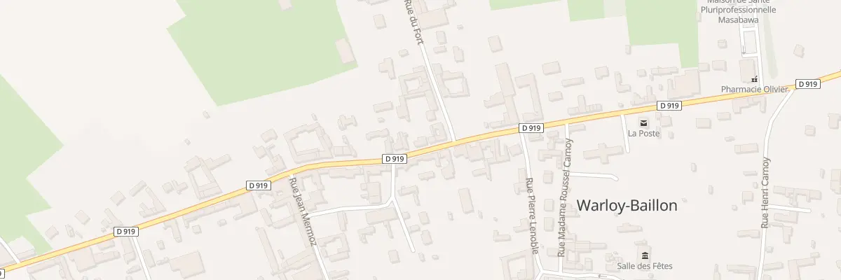 Plan du 20 Rue du Gal Leclerc à Warloy-Baillon