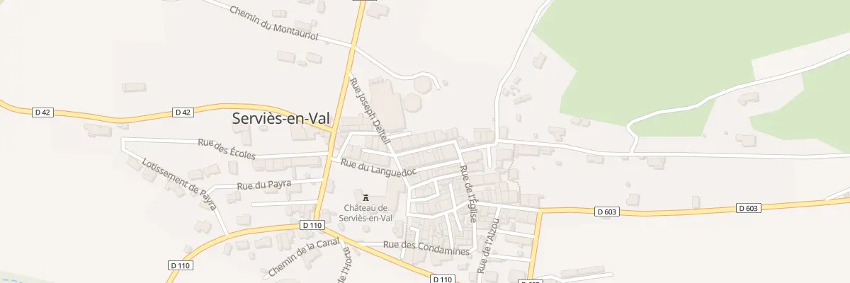 Plan du 9 Le Village à Serviès-en-Val