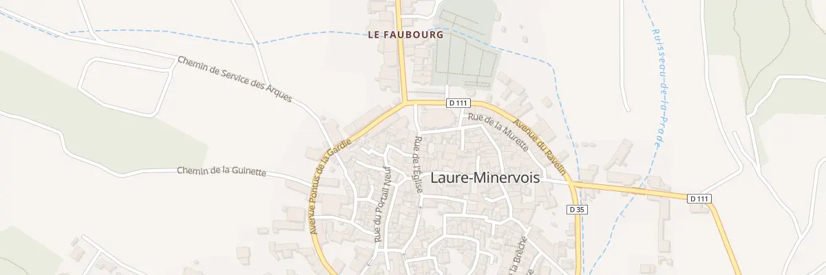 Plan du 77 Pl du Ravelin à Laure-Minervois