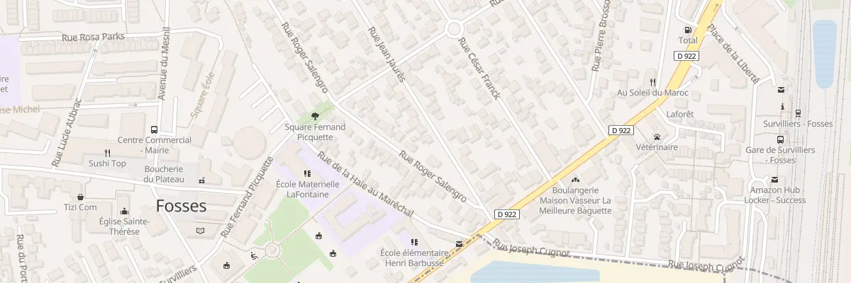 Plan du 5 Rue Jean Jaures à Fosses