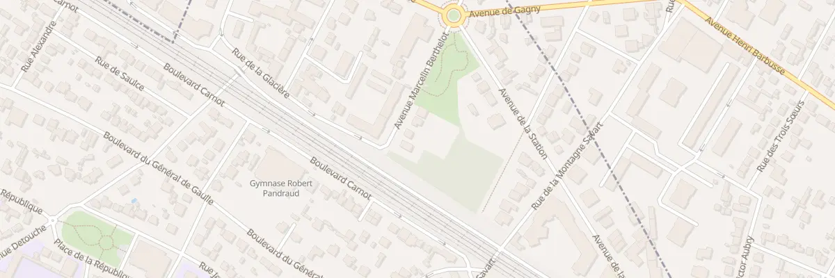 Plan du 2B Av Marcellin Berthelot à Villemomble
