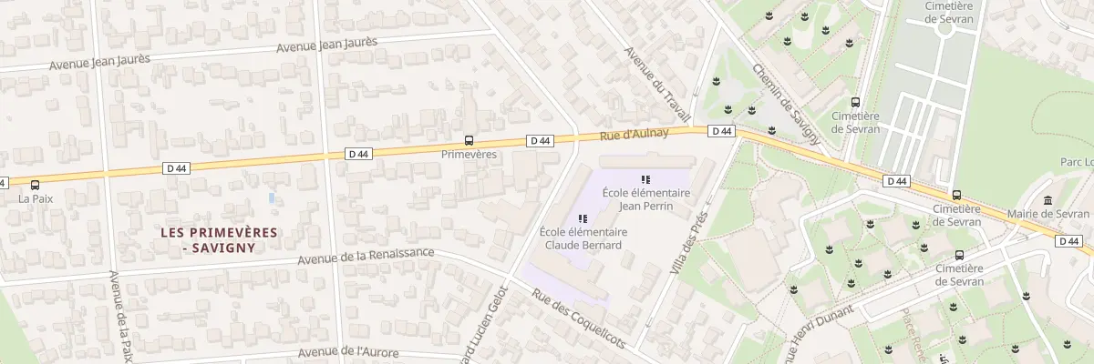 Plan du 6 Bd Lucien Gelot à Sevran