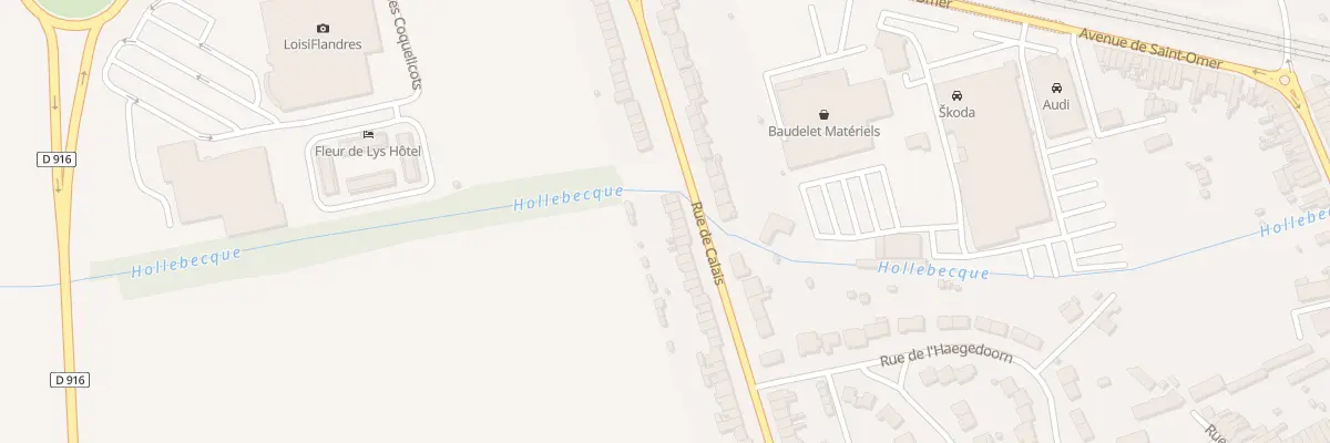 Plan du 383 Rue de Calais à Hazebrouck