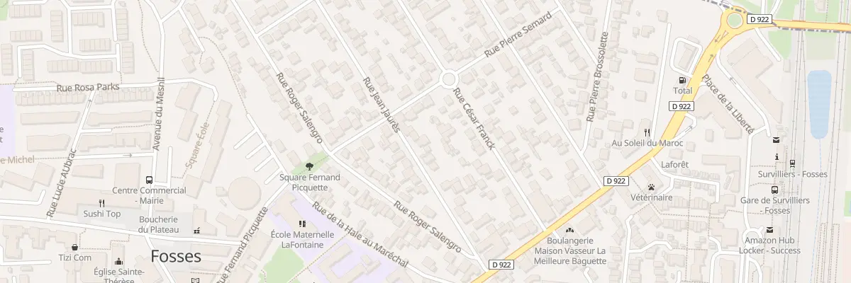Plan du 26 Rue Jean Jaures à Fosses