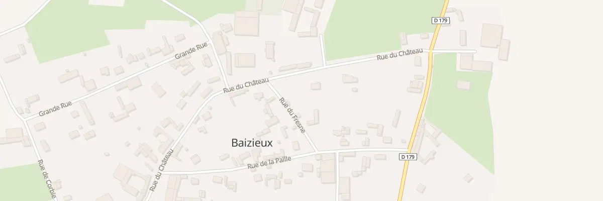 Plan du 12B Rue du Château à Baizieux